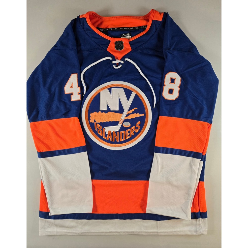 Fanatics New York Islanders Schaefer 48 Authentic Pro NHL Jersey Blue Size 52